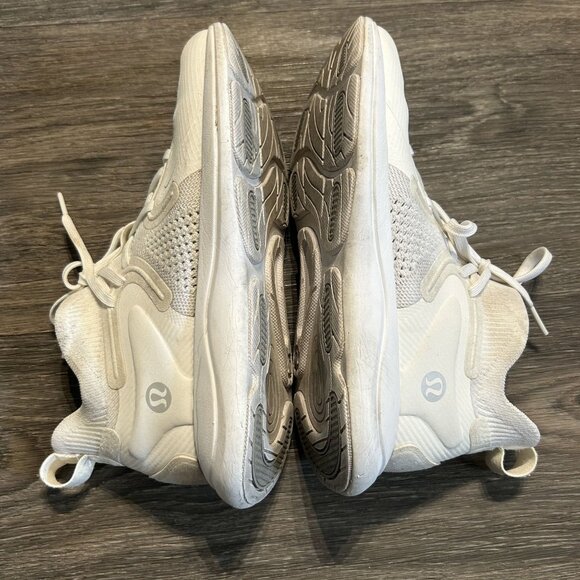Lululemon Size 6 Chargefeel Workout Shoes Mid 2 Sneakers White Mesh - Picture 7 of 8